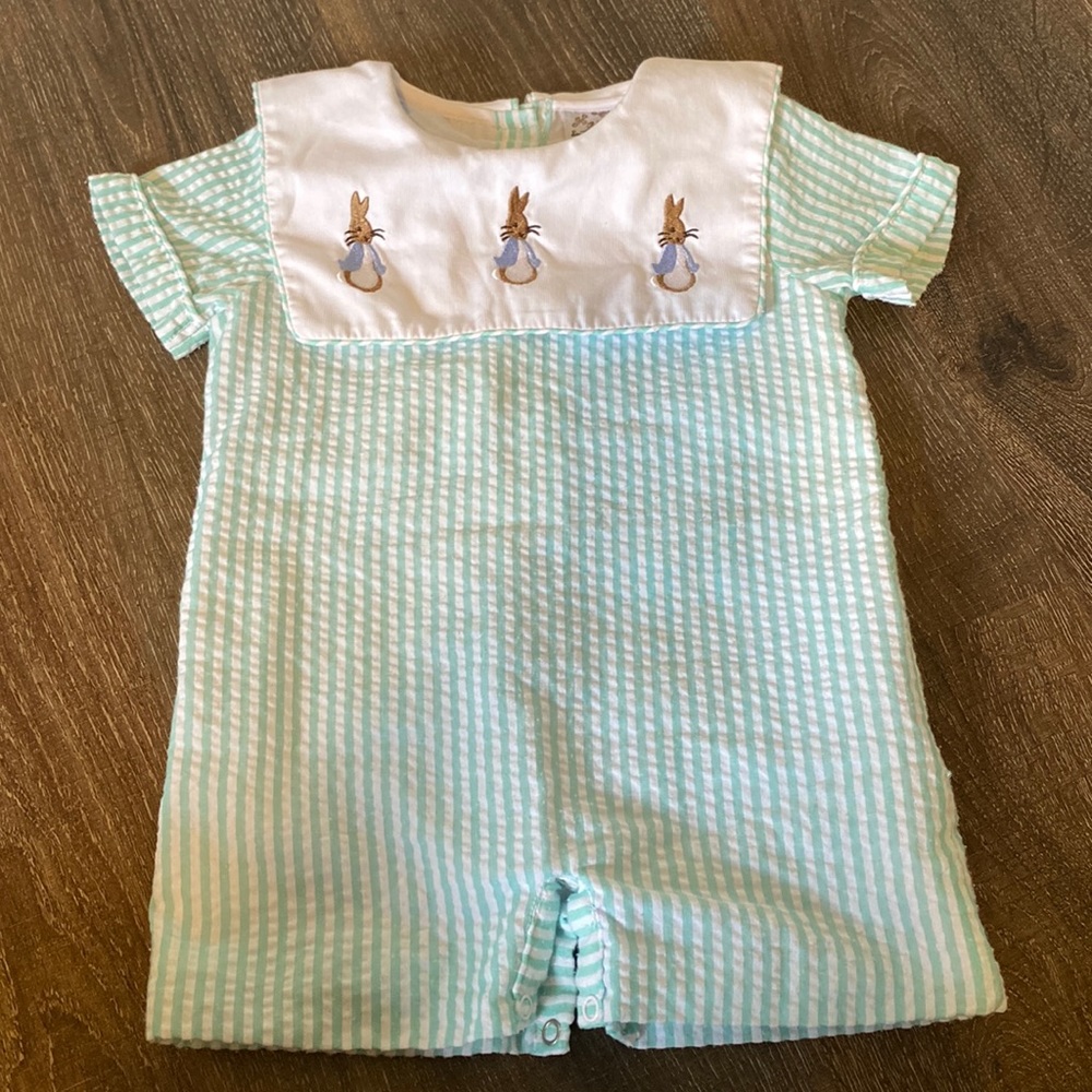 Southern Sass Smocks Peter Rabbit Easter outfit